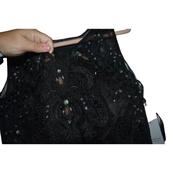 Stunning NWT Ed Young Dress medium Extra Beads - Picture 7 of 13